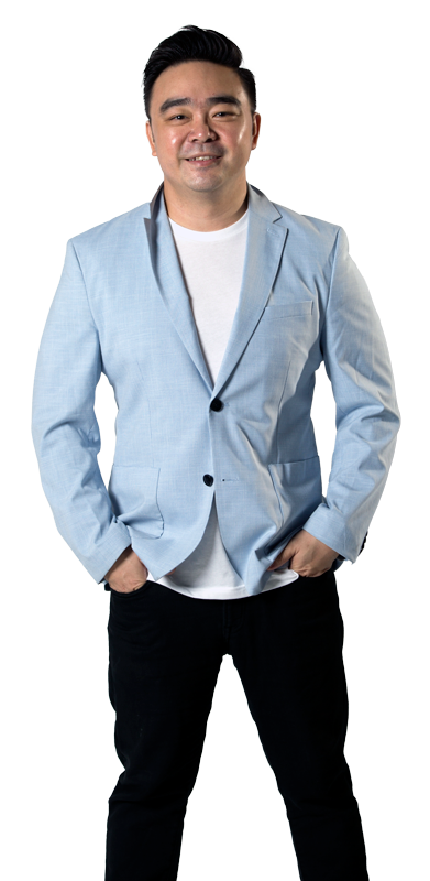 emcee joshua lim blue suit facing front